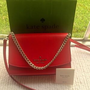 Kate Spade Red Chain Shoulder Bag